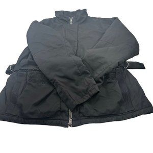 Nike Men's Size XL Zip Front Jacket Black Preowned Spots On Sleeve